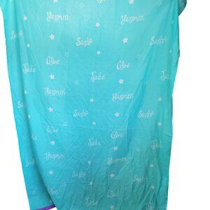 Vintage Y2K Teal Bratz Doll Twin Size Flat Sheet